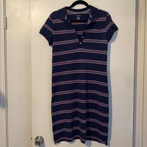 Blue striped dress from land’s end. Size small